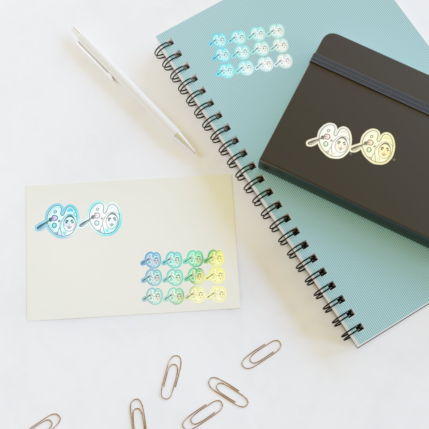 Sticker Sheets - Cute Hijabi Girl Art Daily Planner Sticker Set