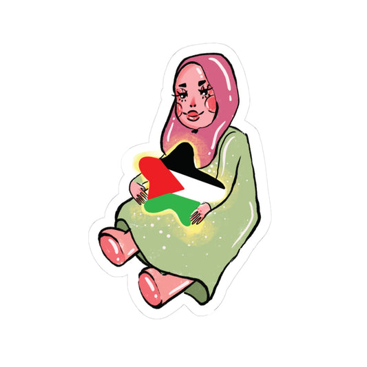 Sticker: Children of Palestine Cute Pride Sticker Printify